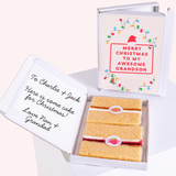 For Grandchildren Christmas cake cards
