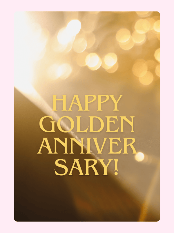 Golden Anniversary Card