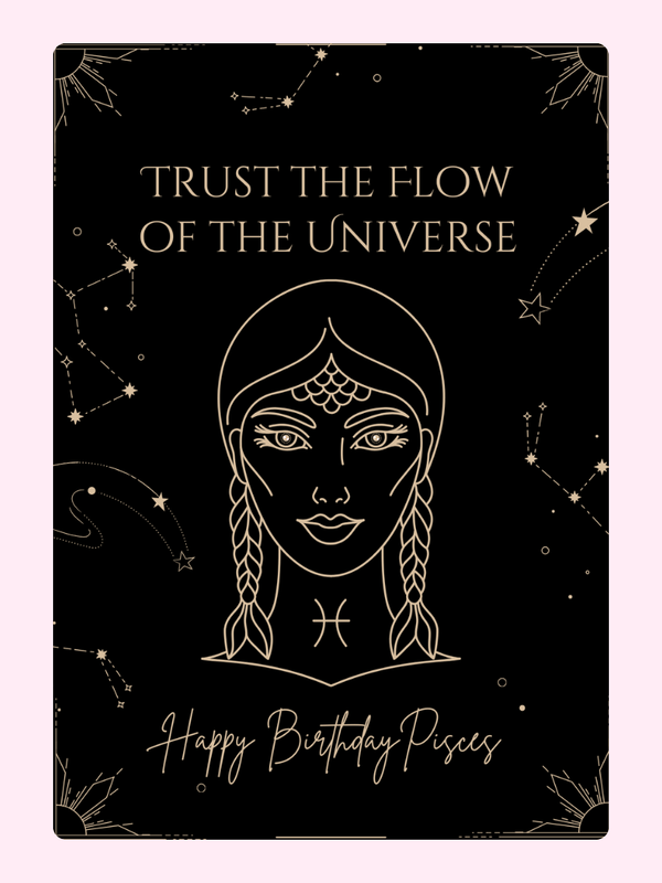 Follow Of The Universe Cake Card, birthday