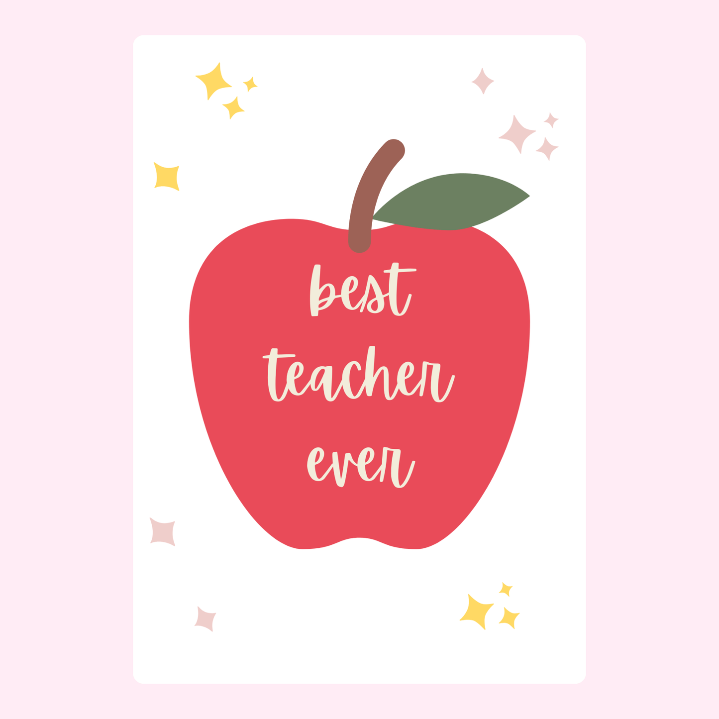 Best teacher ever apple card