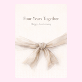 4th anniversary cake cards