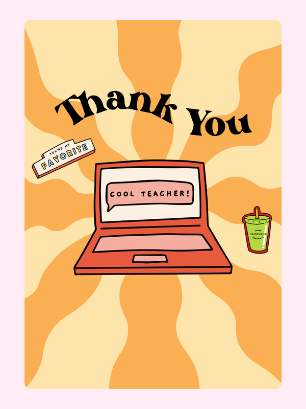 Thank You card for cool teacher - 12_6c184700
