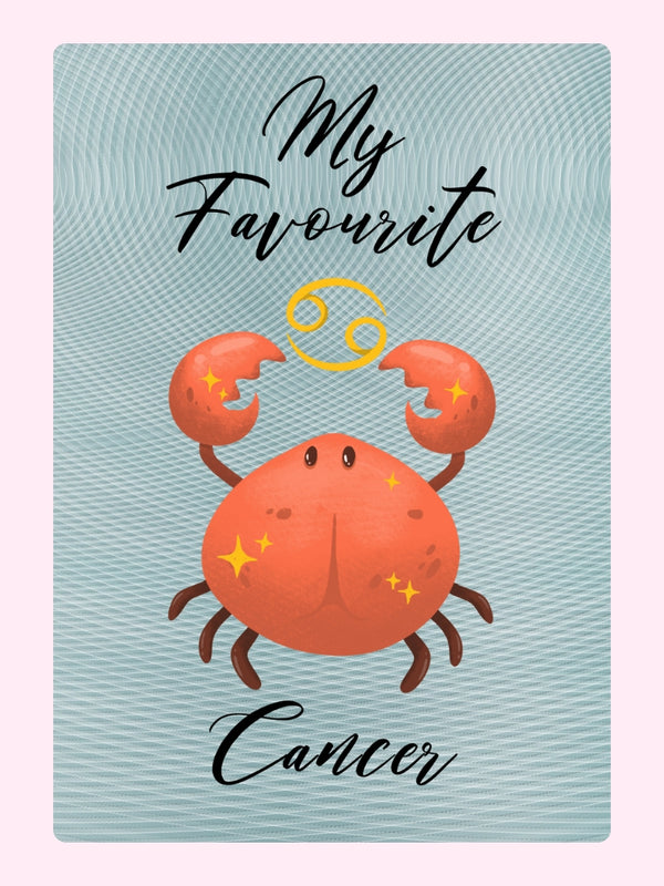 My Favourite Cancer Cake Card, birthday