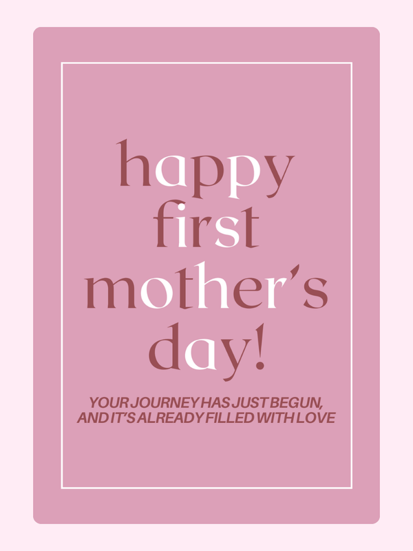 Happy First Mother Day Cake Card, for Mum