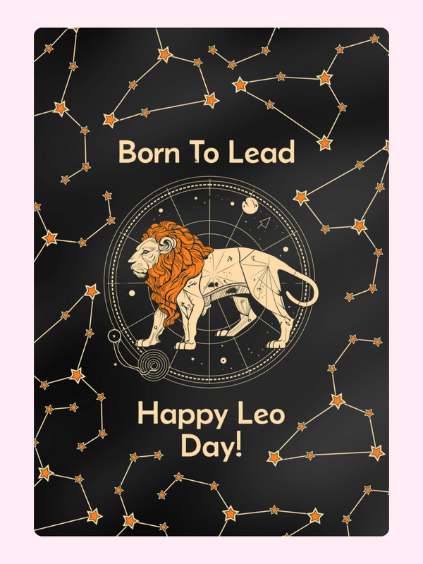 Born To Lead Cake Card, birthday