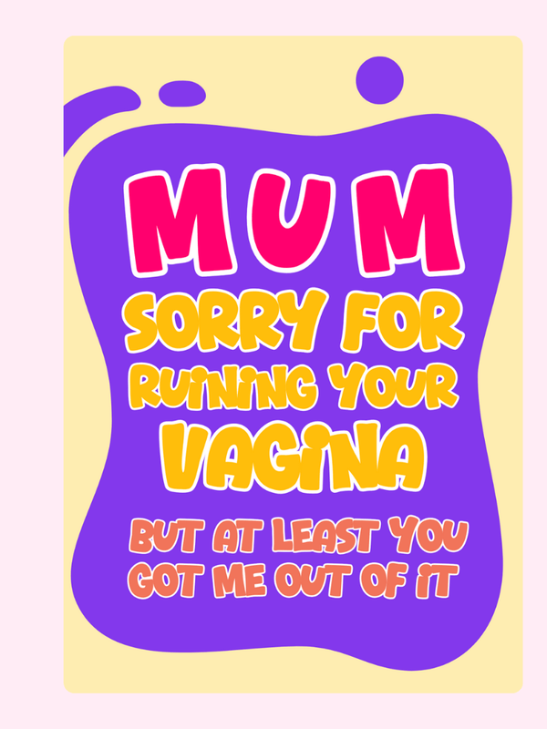 You Got Me Out Of It Cake Card, Mother's Day