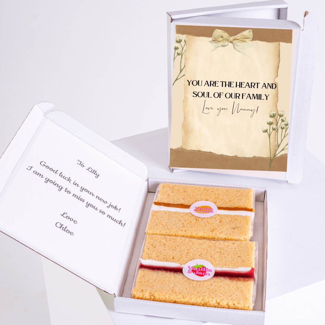 Cake gift box for Lilly, Good luck in your new job!