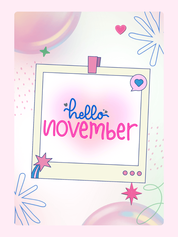Hello November greeting, image 13