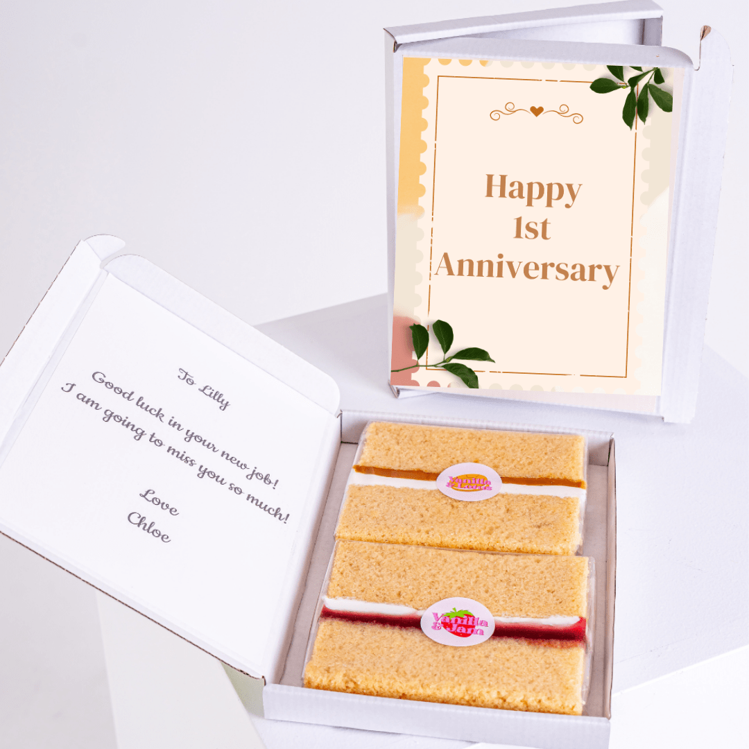 Happy 1st Anniversary cake gift for Lilly, farewell.