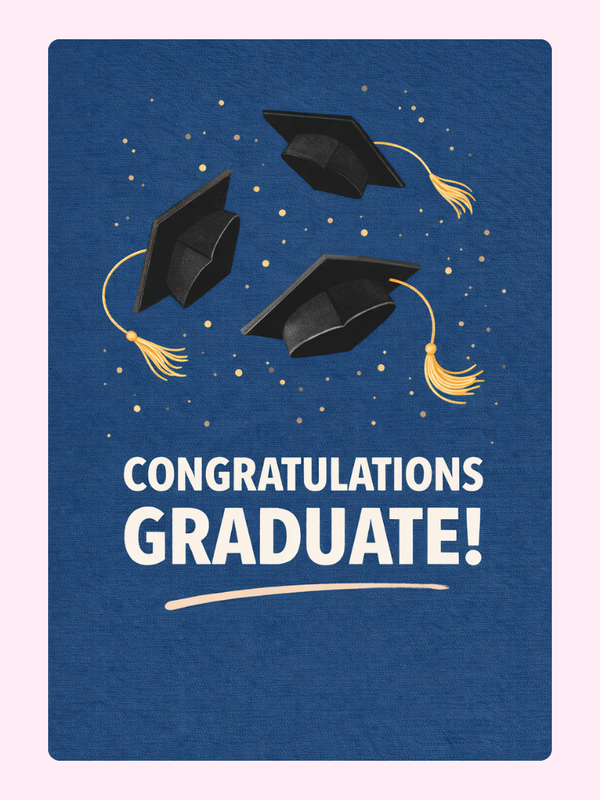 Congratulations Graduate Cake Card
