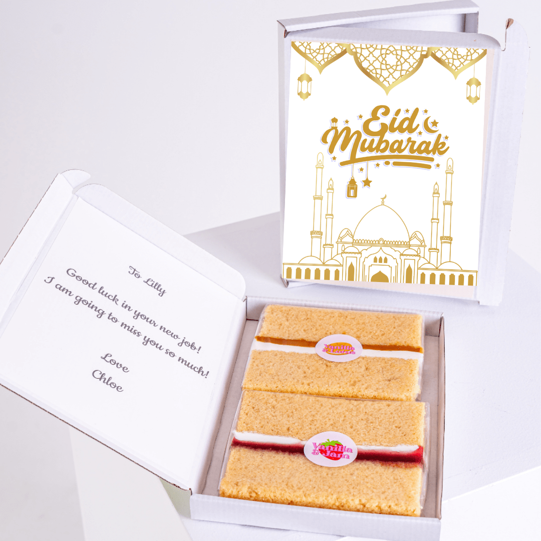 Eid Mubarak cake gift box for Lilly's new job