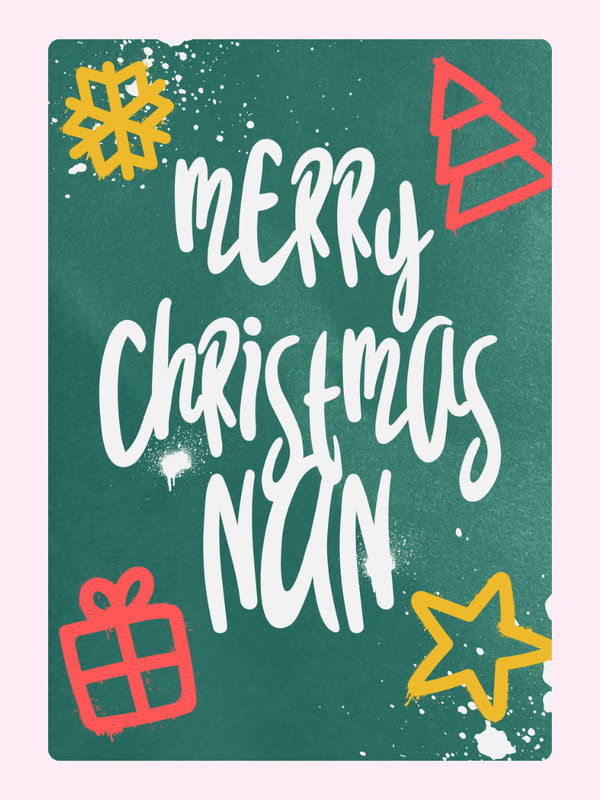 Merry Christmas Nan Cake Card, for grandparents