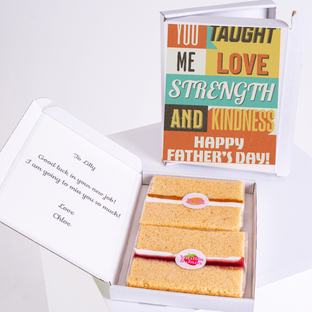 Father's Day cake gift with message for Lilly