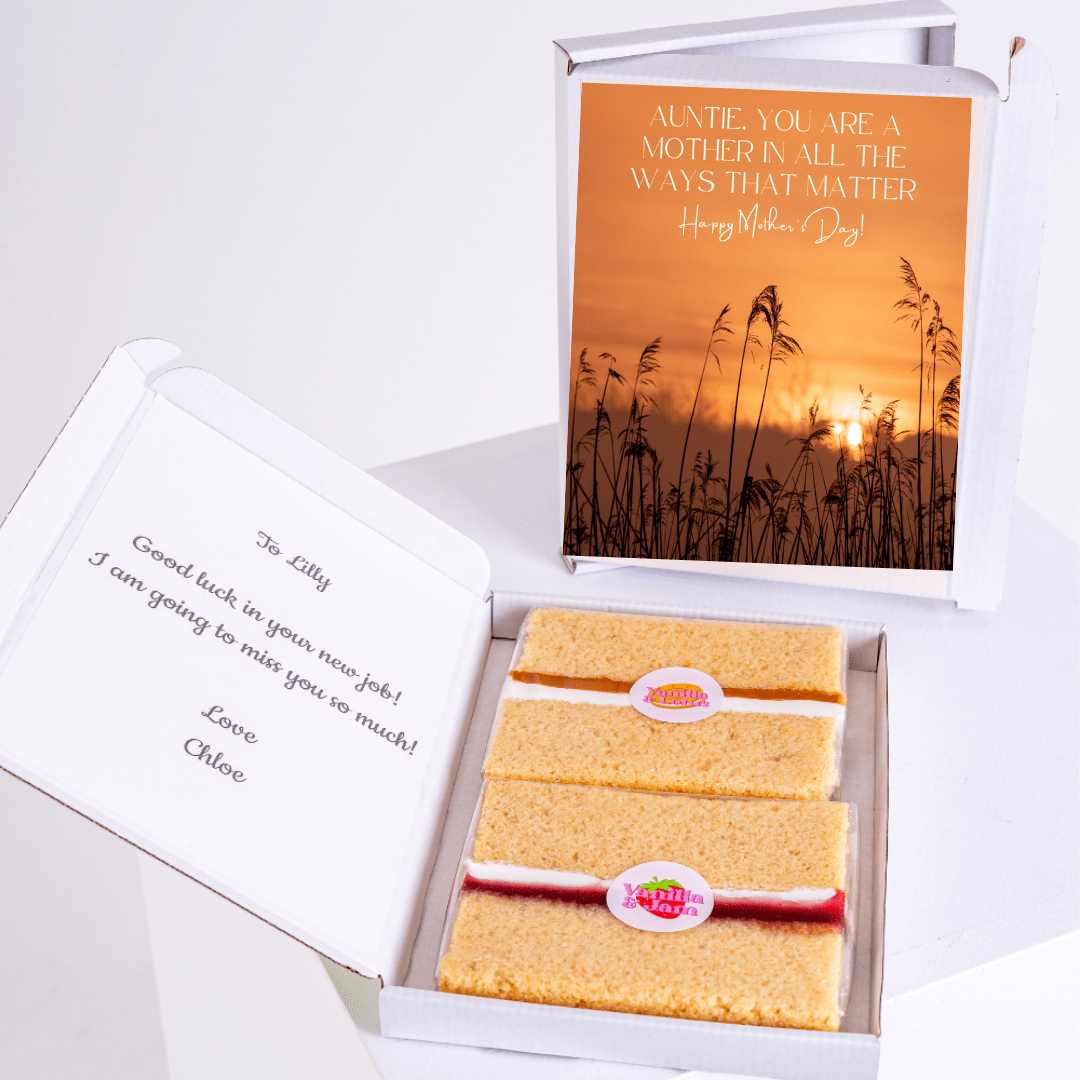 Mother's Day card and cake box for Lilly