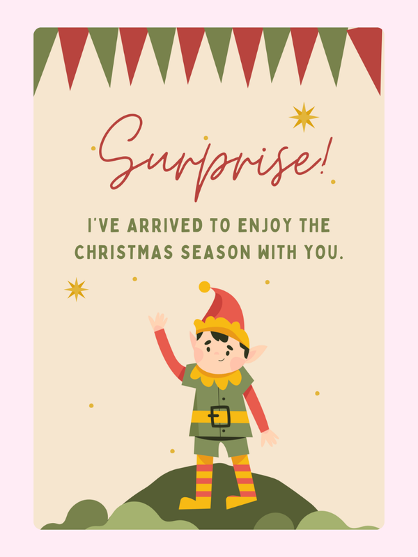 Surprise! Cake Card, Christmas