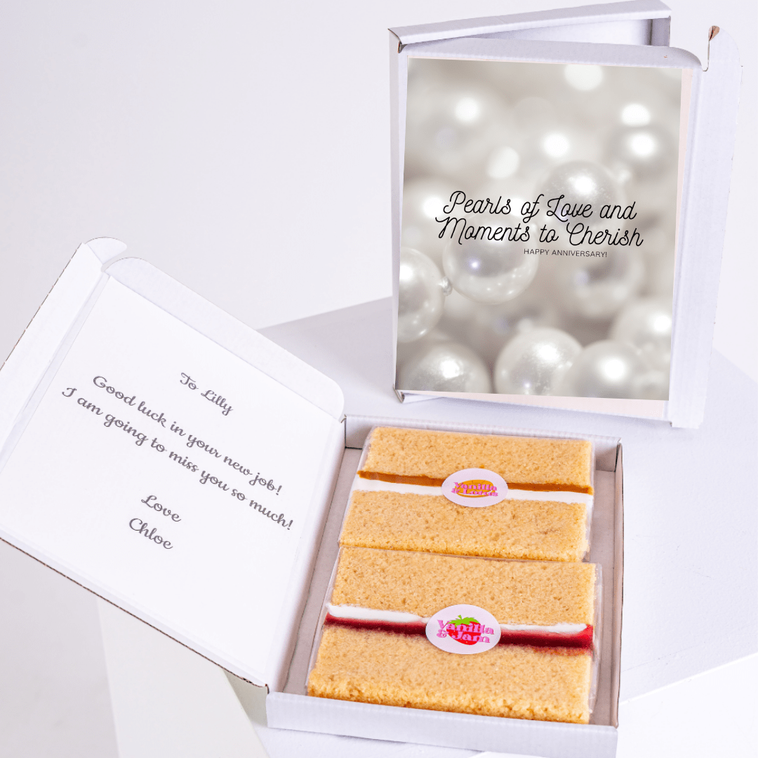 Cake gift box Pearls of Love for Lilly
