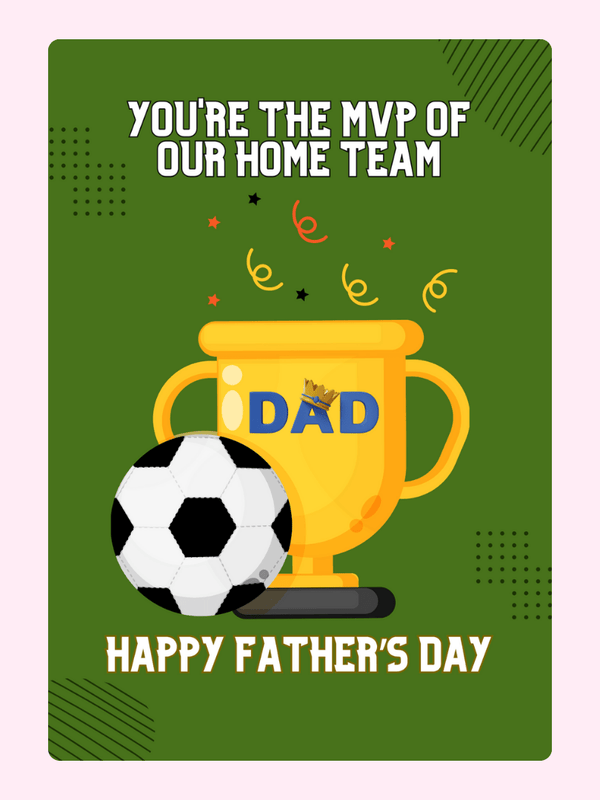 You're The MVP Cake Card, Father's Day