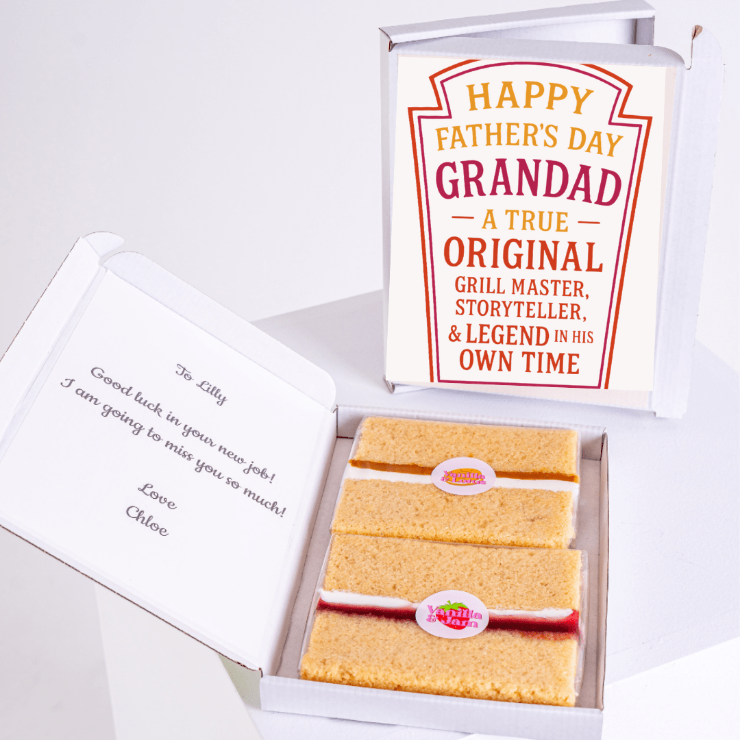 Father's Day cake for Grandad with message and text, 18_9b15b2ca-867f