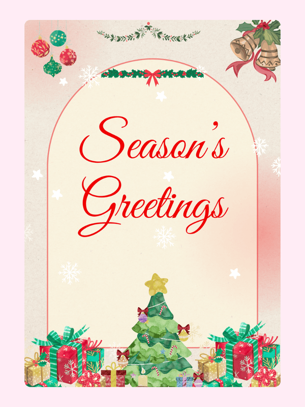 Season's Greetings Christmas card