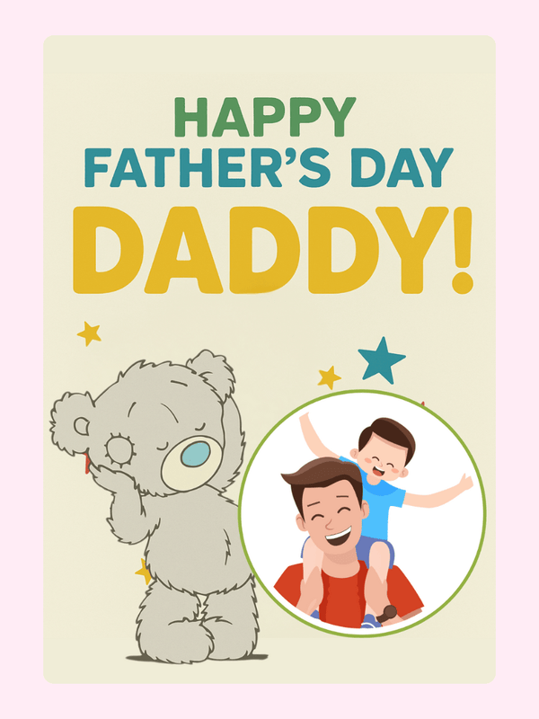 Happy Father's Day-E Cake Card, for Dad