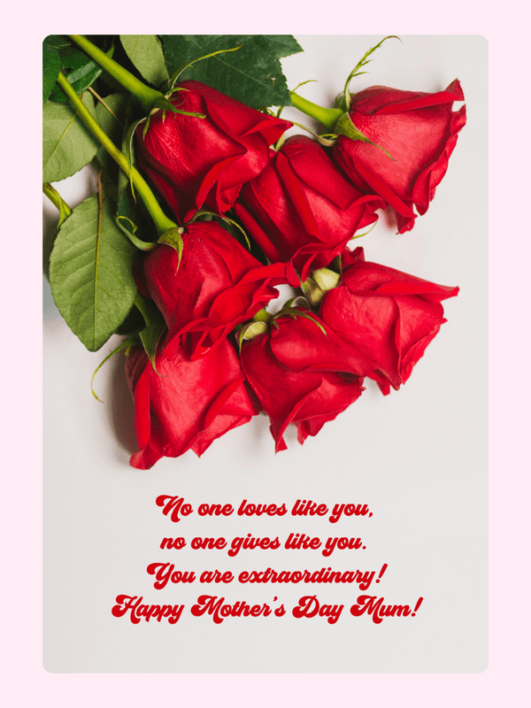 Happy Mother's Day Mum2 Cake Card