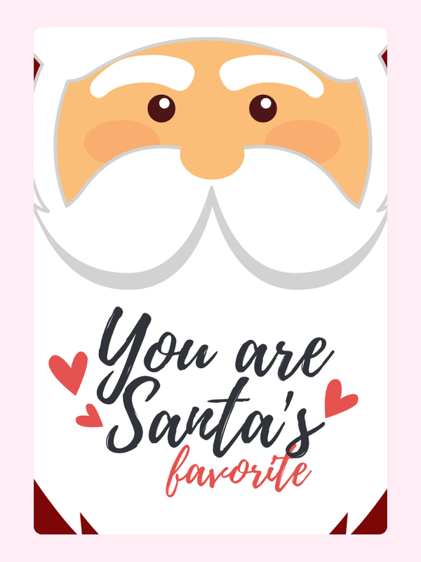 You Are Santa's Cake Card, for kids