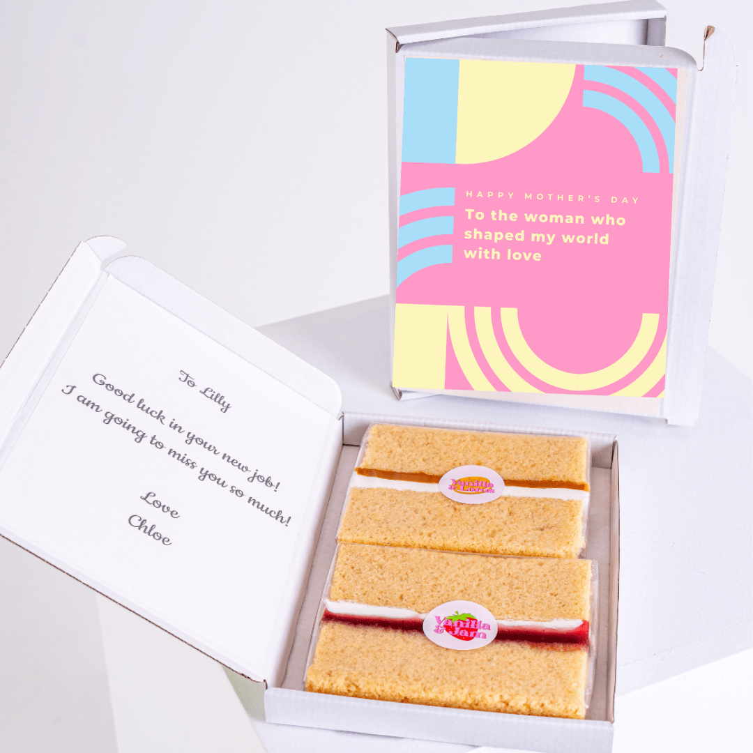 Cake gift box for Lilly with Mother's Day card