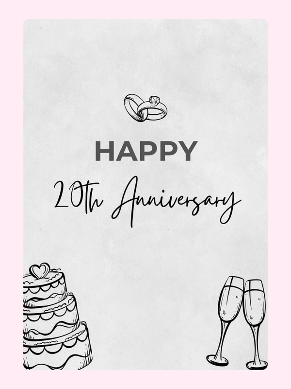 20th anniversary design with rings.