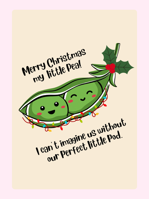 My Little Pea Cake Card, Christmas