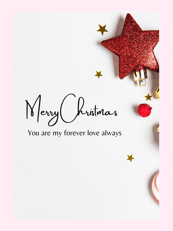 My Forever Love Cake Card, Christmas