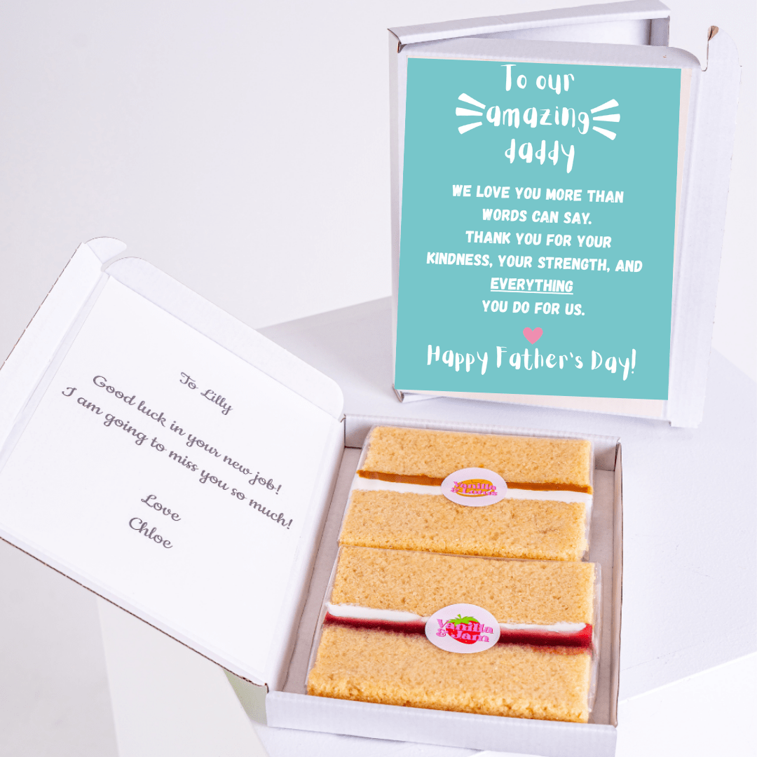 Father's Day cake with message & well wishes for Lilly