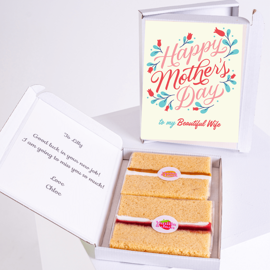 Mother's Day cake gift with message for wife