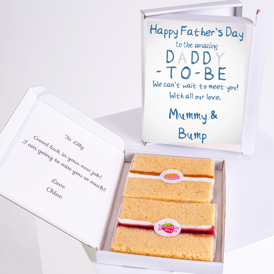 Father's Day gift box for Daddy-to-Be, includes cake & card