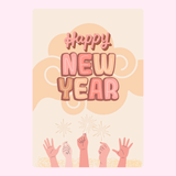 New Year cake cards