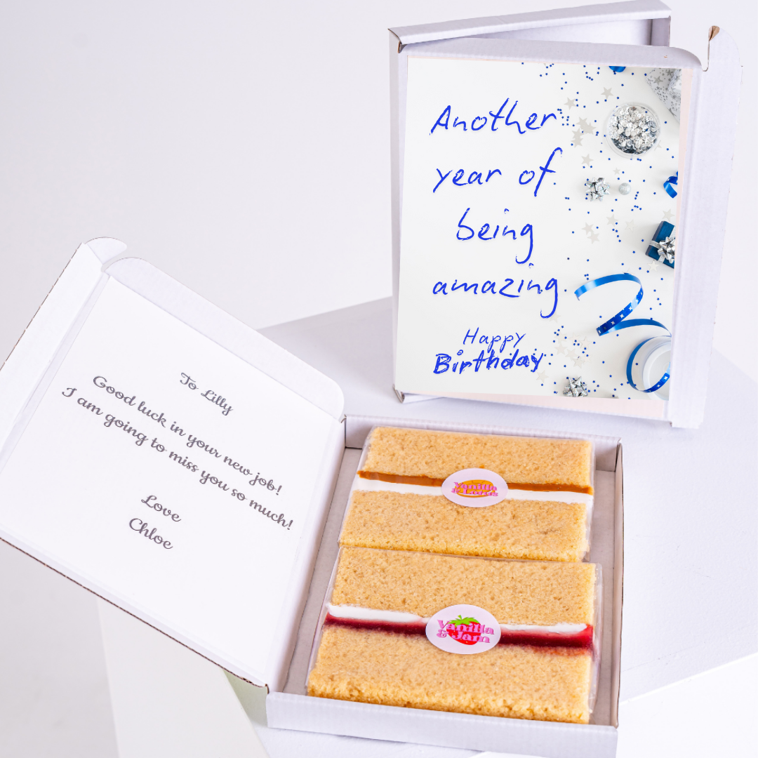 Birthday cake gift for Lilly, with message & well wishes.