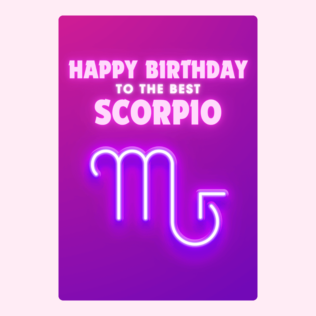 Happy Birthday Scorpio card (24)