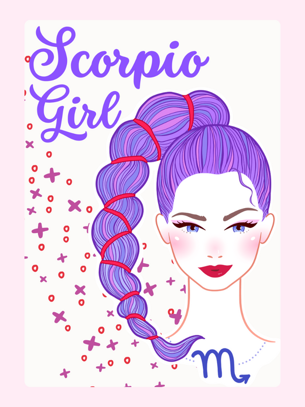 Scorpio Spirit Cake Card, birthday