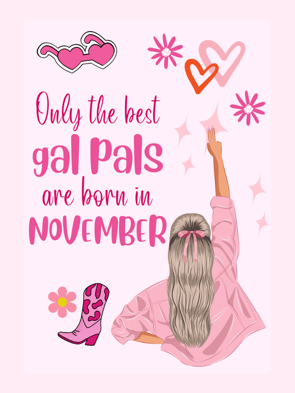 Pink graphic with text and a woman raising her hand.
