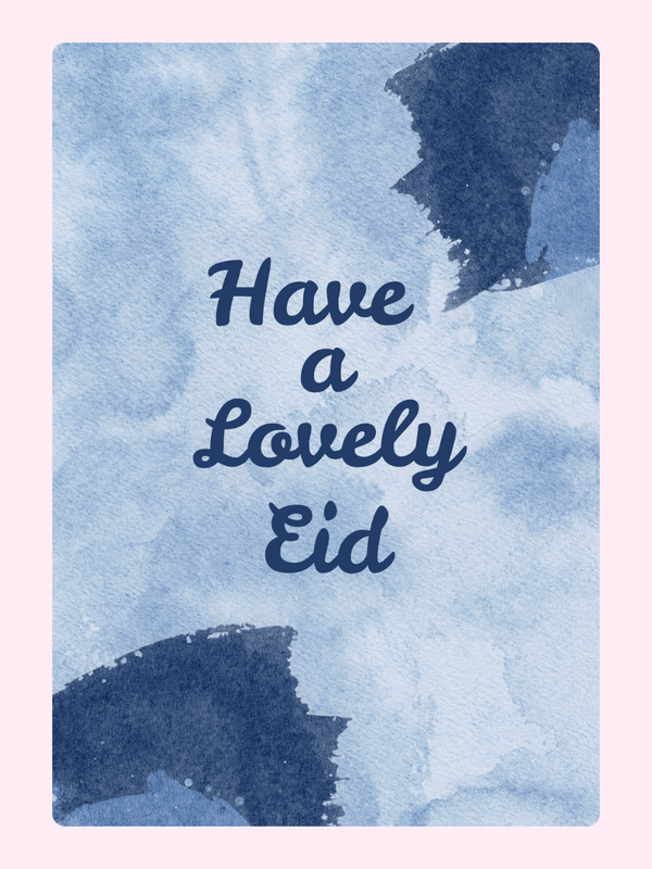 Have A Lovely Eid Cake Card