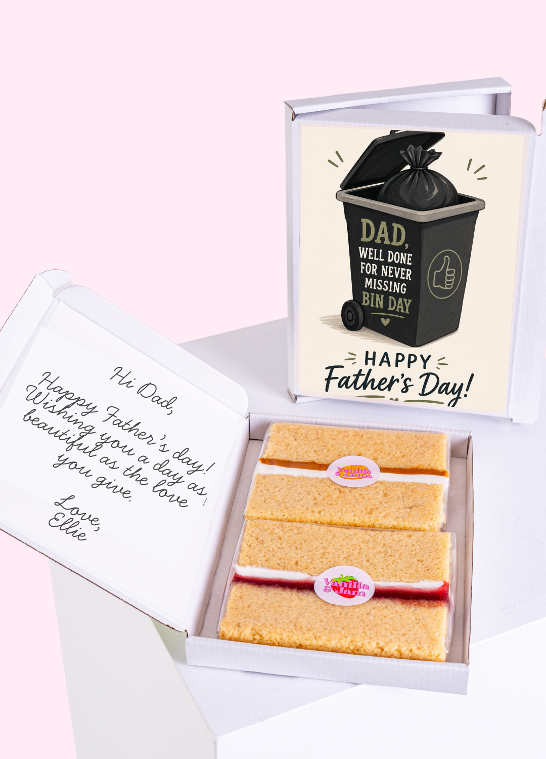 Bin Day Dad Hero Cake Card MailBakes