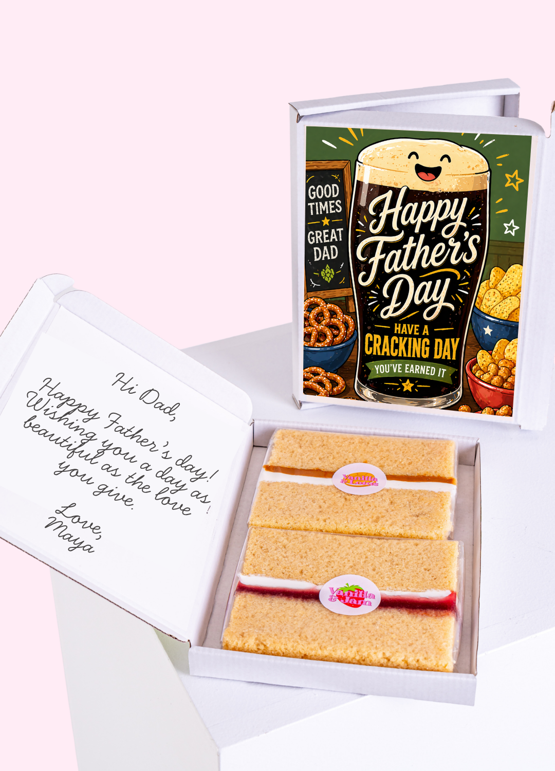 Cracking Father’s Day Cake Card | MailBakes