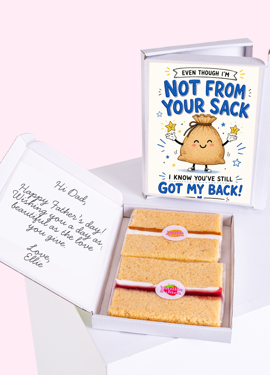 Got Your Back Sack Cake Card | MailBakes