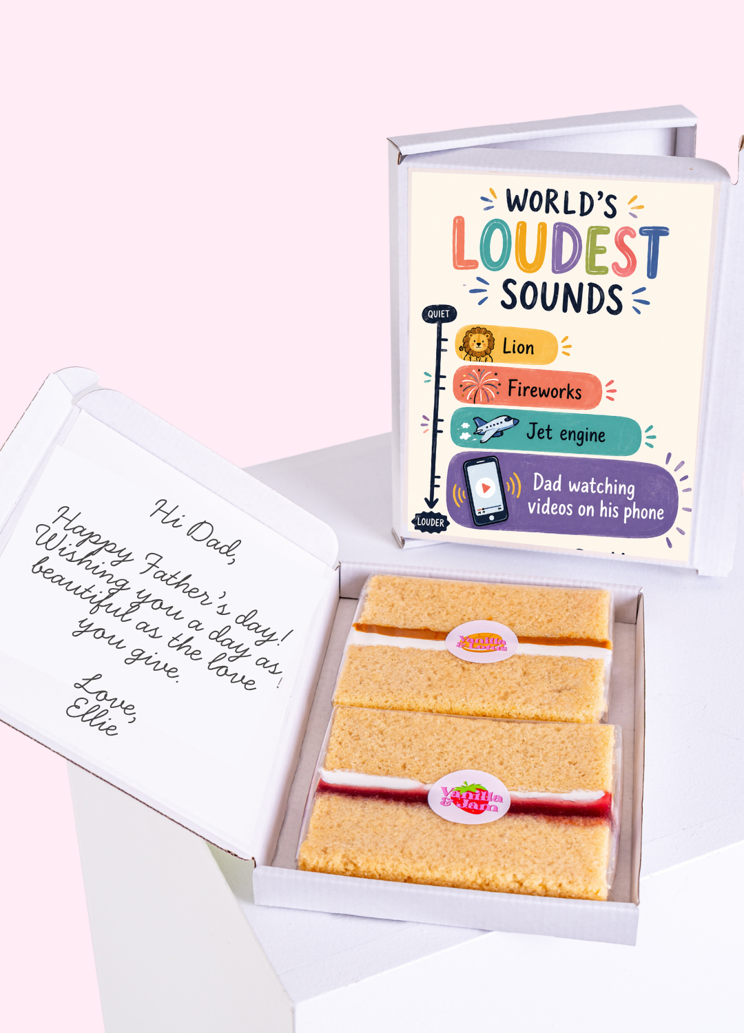 Loudest Dad Noisy Cake Card | MailBakes