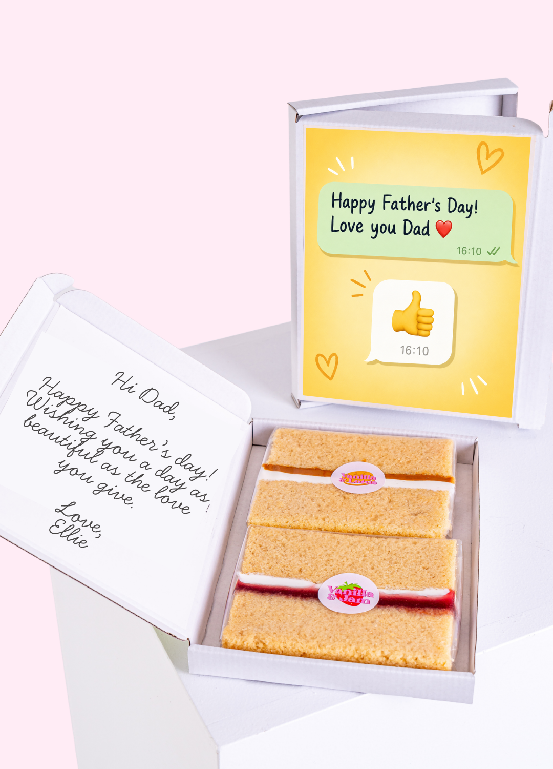 Dad Thumbs Up Text Cake Card | MailBakes