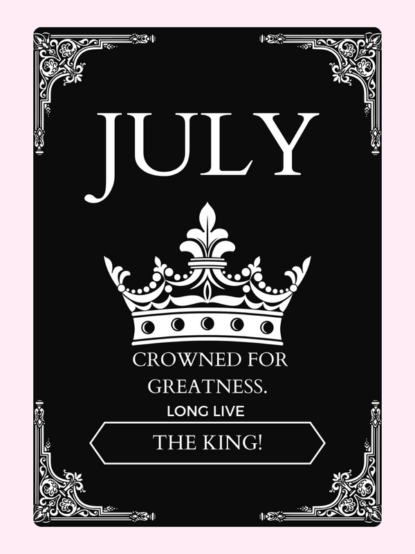July The King Cake Card, birthday