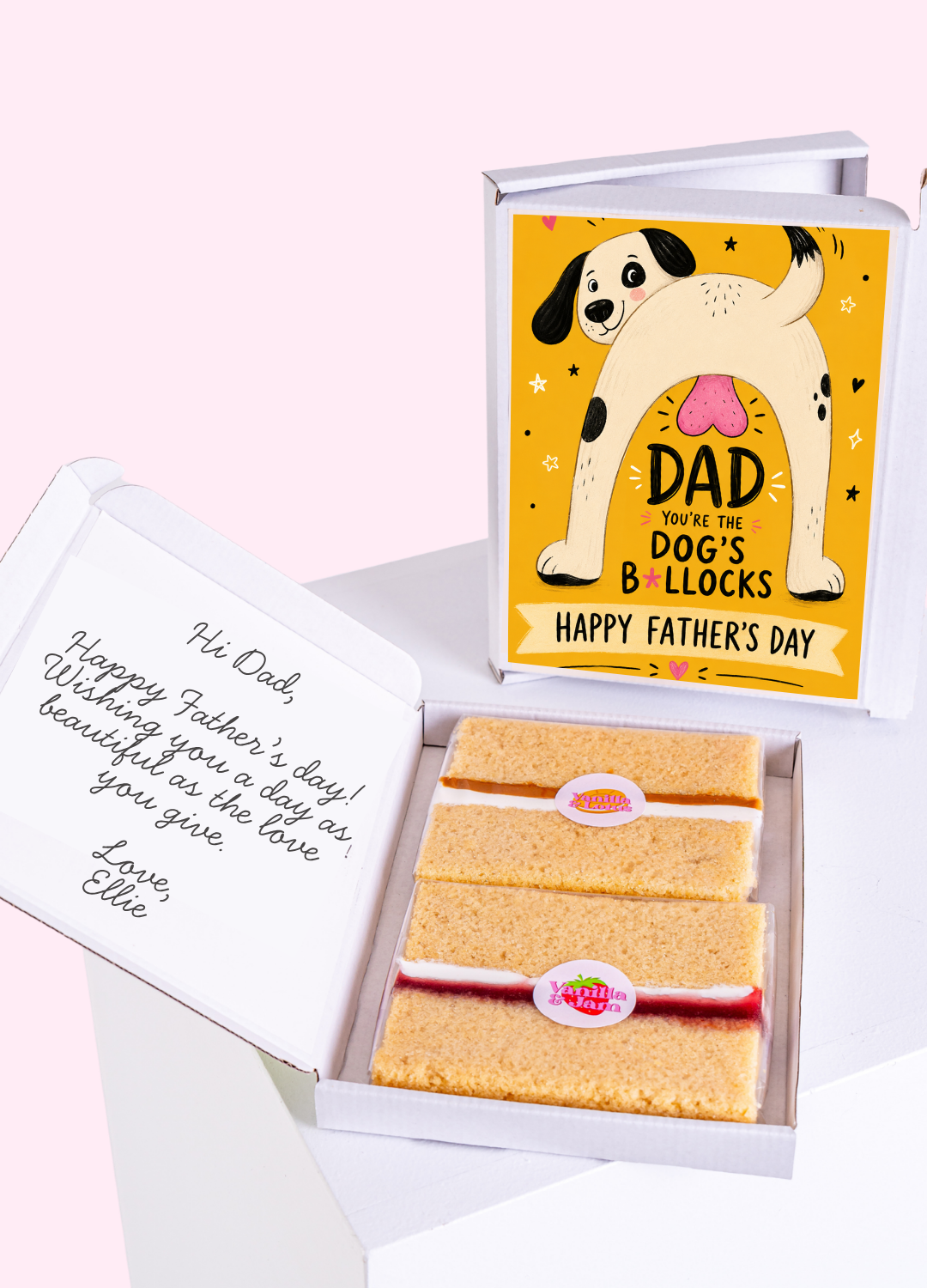 The Top Dog Dad Cake Card | MailBakes