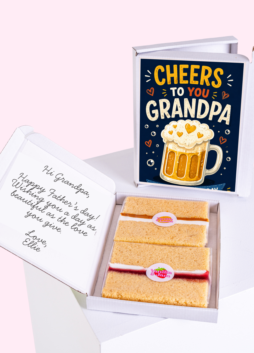Cheers to You Grandpa Beer Cake Card | MailBakes