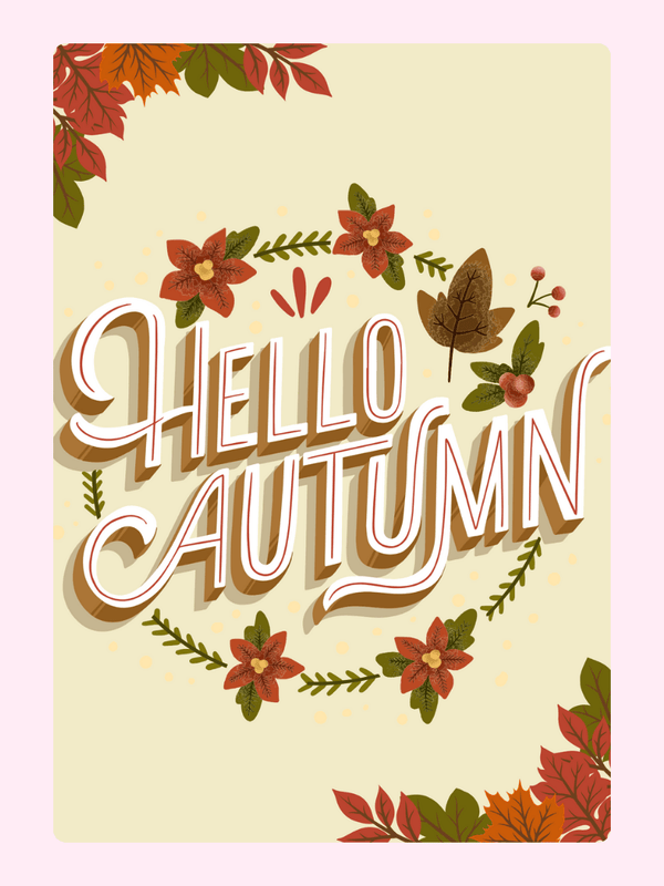 "Hello Autumn" Cake & Cards - Mail Bakes