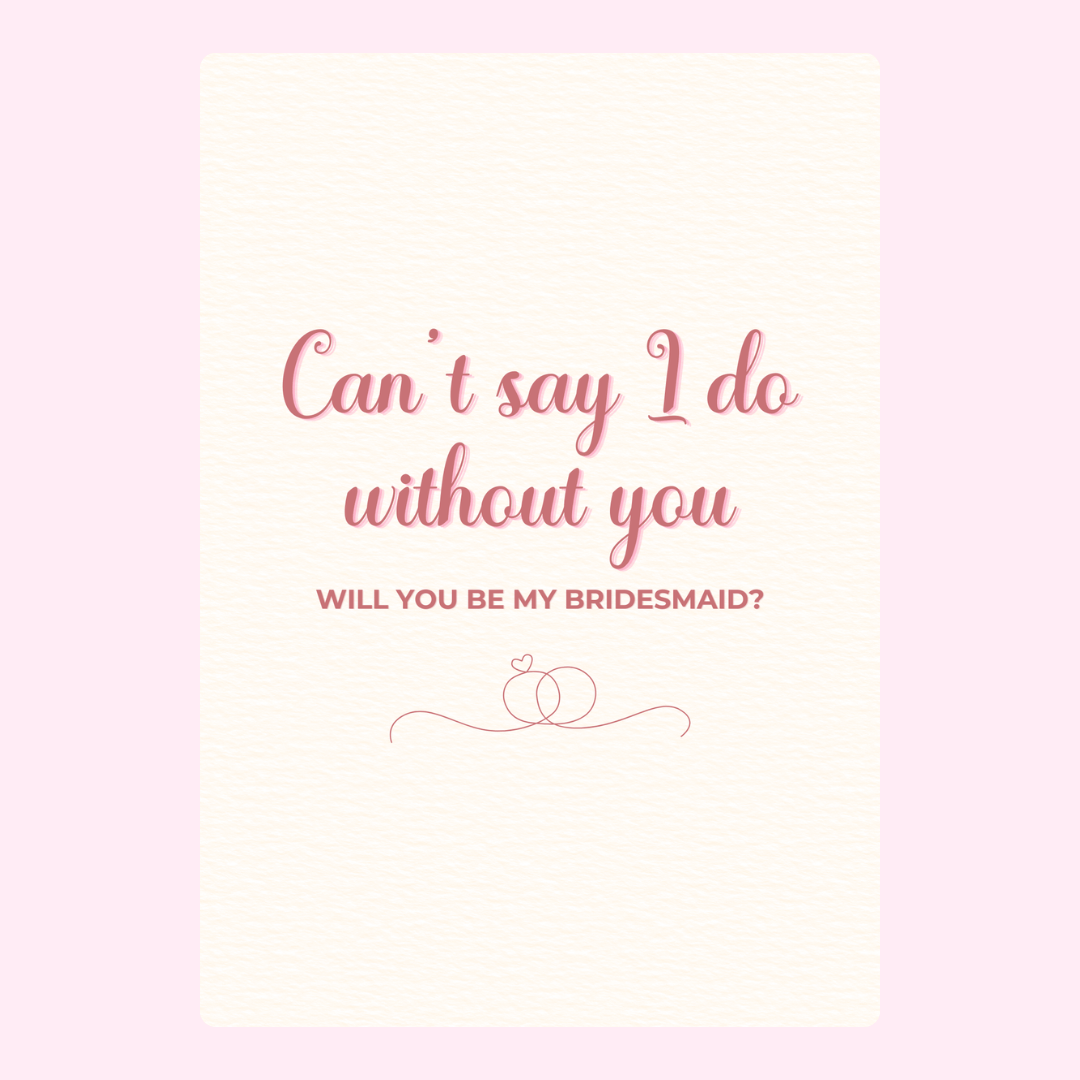 Can't say I do without you