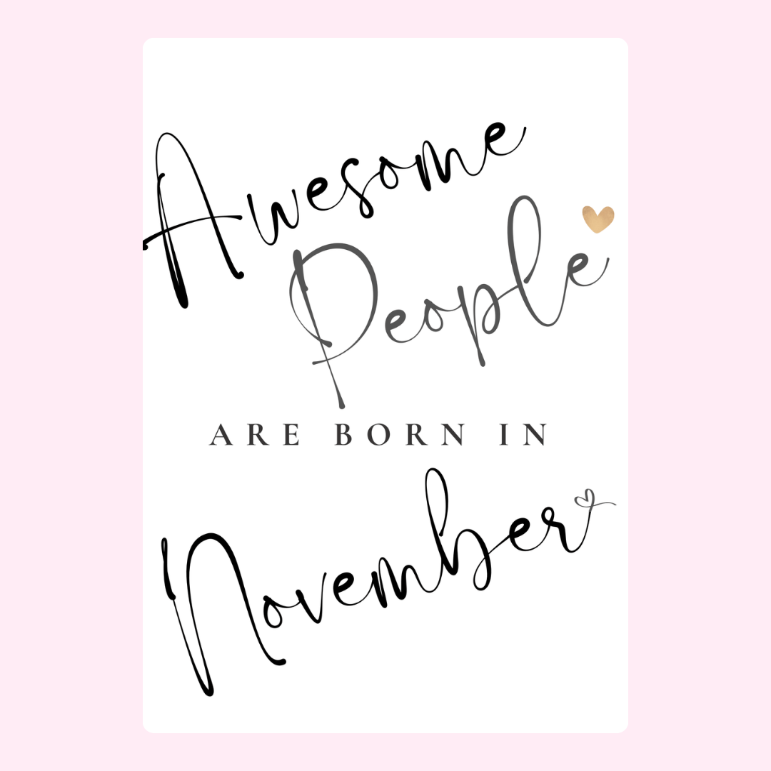 November birthday card